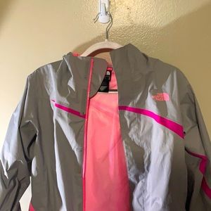 The North Face Hyvent Jacket Girls XL Pink and Gray